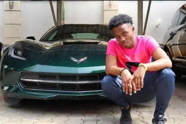Korede Bello Acquires Chevrolet Corvette 2017 Sport Car For N33Million (Photos)